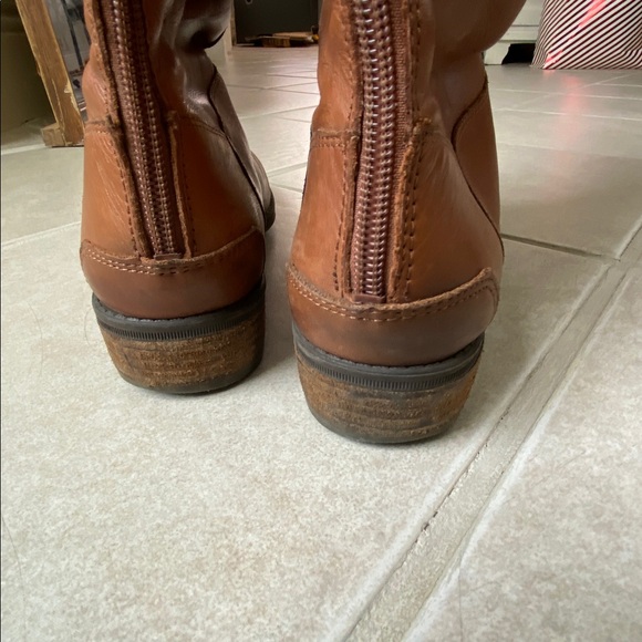 Sam Edelman Penny Tan Leather Knee-High Boots - Picture 8 of 13